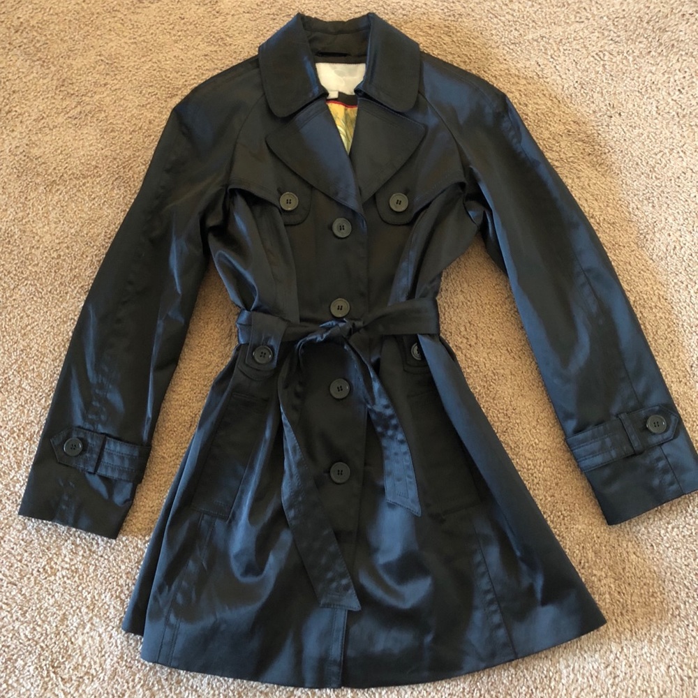 Jessica Simpson Black Trench Coat